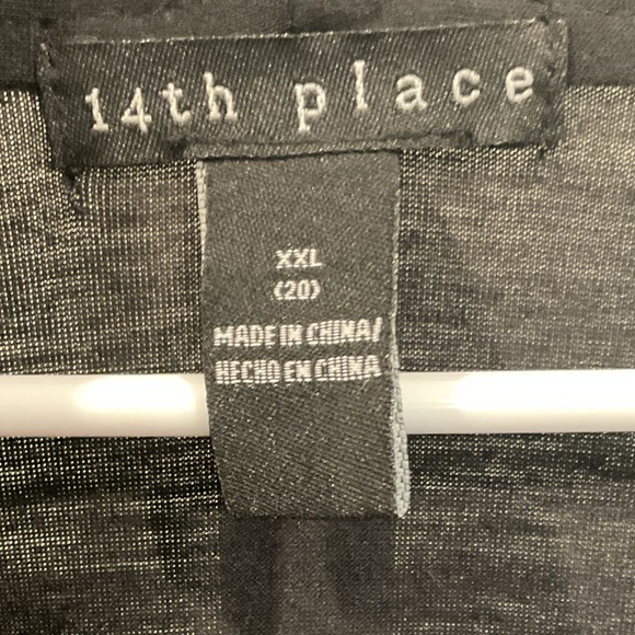 14th Place Women’s Plus Size Black Maxi Dress Size XXL - Picture 5 of 5